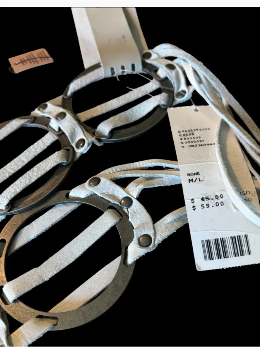 Urban Outfitters Leather Circle Ring Belt NWT